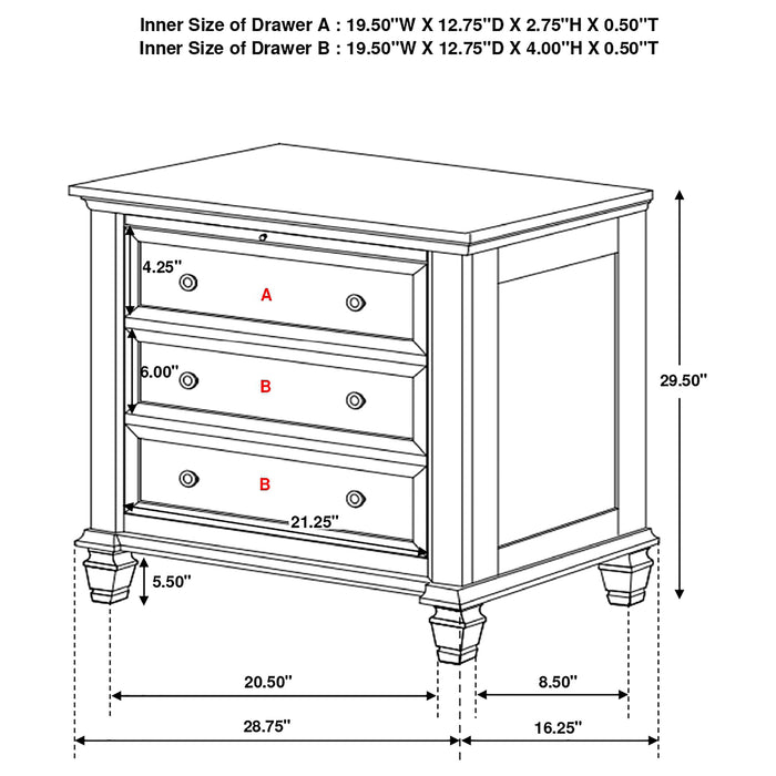 Sandy Beach Nightstand