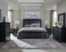 Penelope 4-piece Eastern King Bedroom Set Midnight Star and Black image