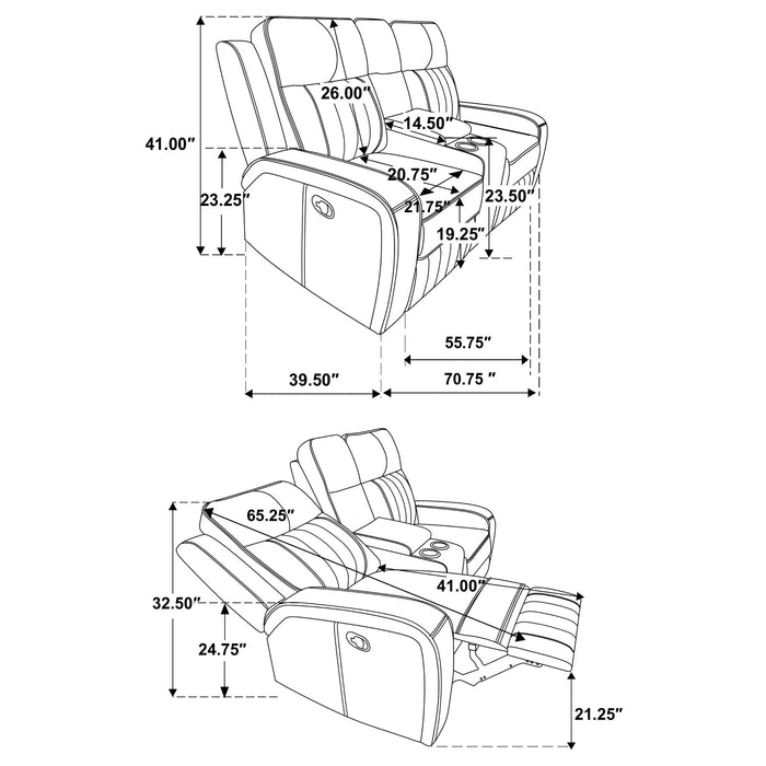 Raelynn Reclining 3 Pc Set