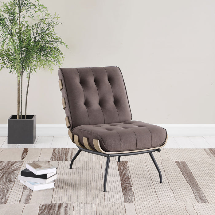 Aloma Armless Tufted Accent Chair