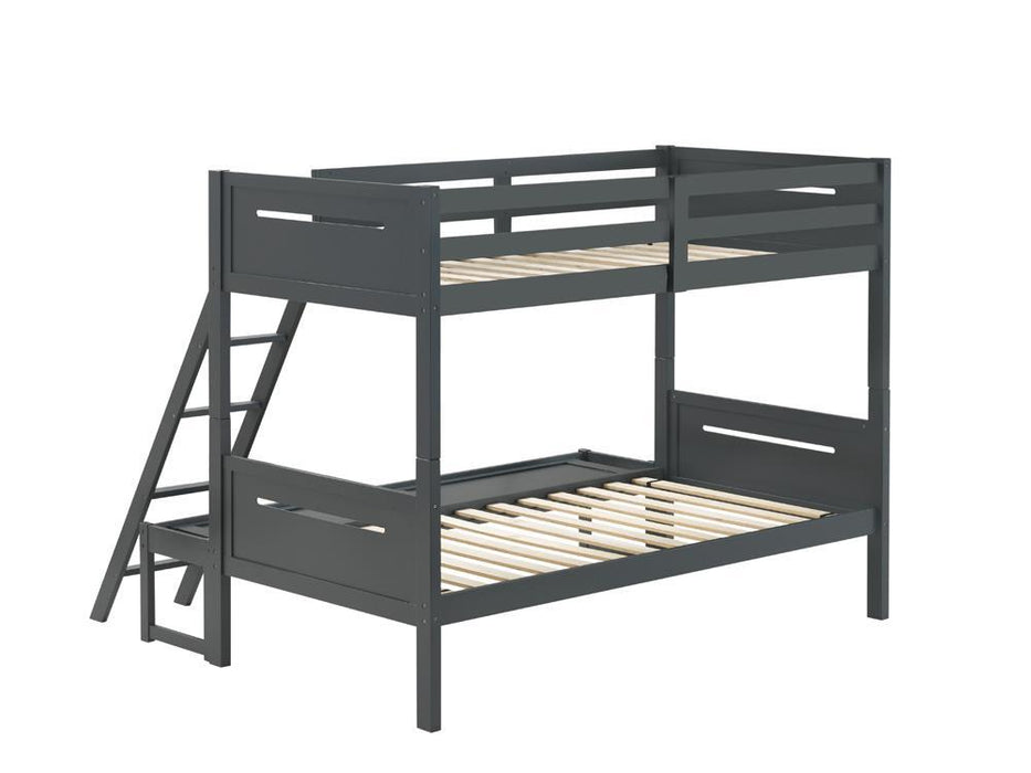 Littleton Twin Over Full Bunk Bed Grey